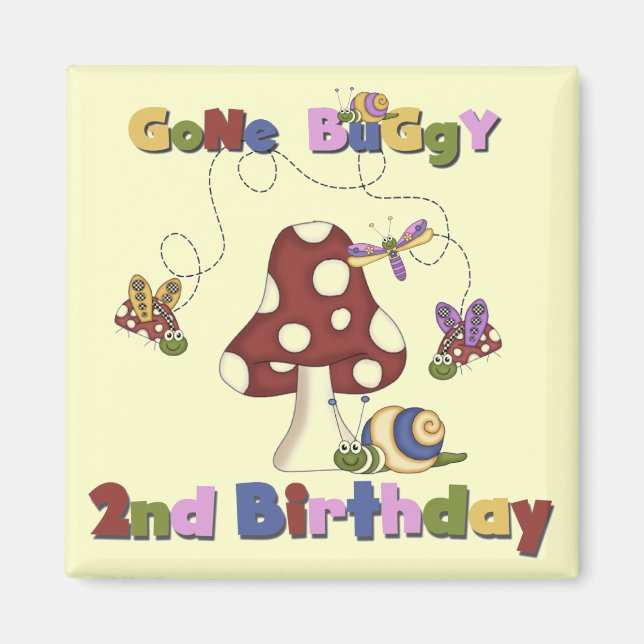 Bug 2nd Birthday T-shirts and Gifts Magnet (Front)