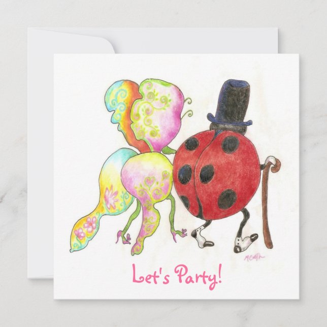 bug anniversary invitation (Front)