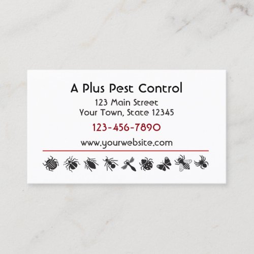Bug Border Pest Control Business Card