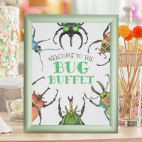 Bug Buffet Party Food Table Frameable Poster