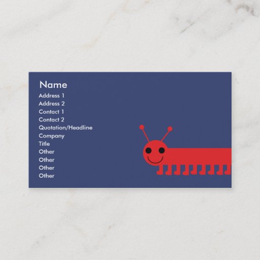Customizable Bug - Business Business Card Template