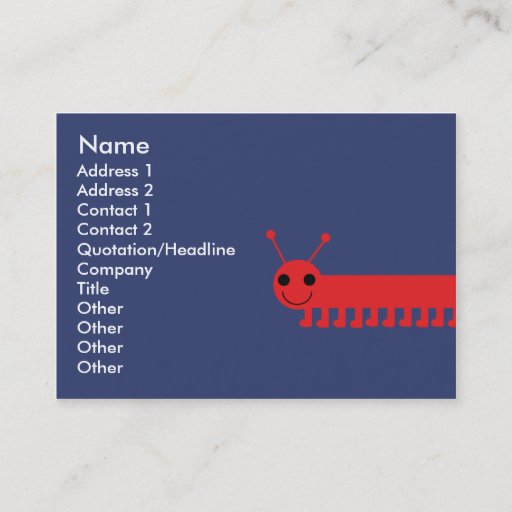 Customizable Bug - Chubby Business Card