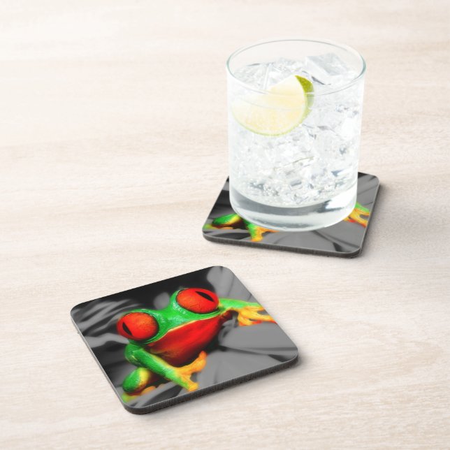 Bug-Eyed Frog Drink Coaster (Right Side)