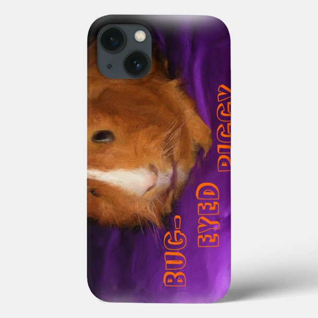 BUG-EYED PIGGY Guinea Pig iPad Case (Back)