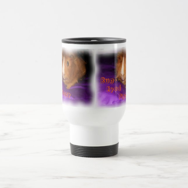 Bug-Eyed Piggy Guinea Pig Travel Mug (Center)