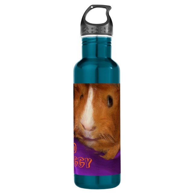 Bug-Eyed Piggy Guinea Pig Water Bottle (Front)