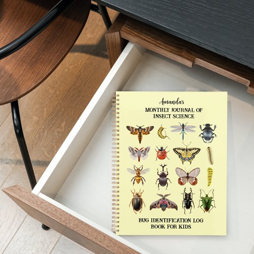 Bug Identification Log Book For Kids Planner