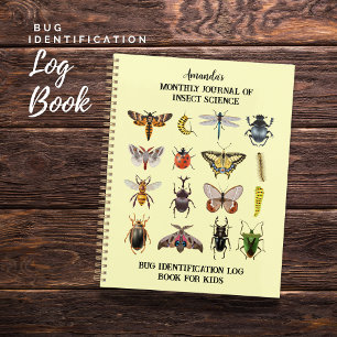 Bug Identification Log Book For Kids Planner
