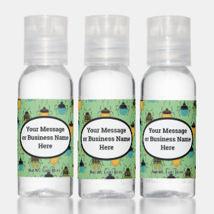 Bug Insect Business Name Logo Message Hand Sanitizer