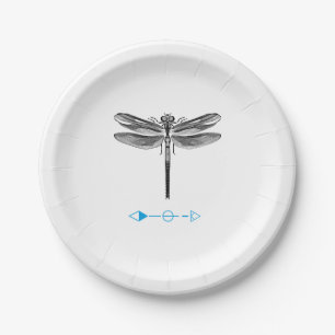 bug insect dragonfly grafic fashion style movie LO Paper Plates