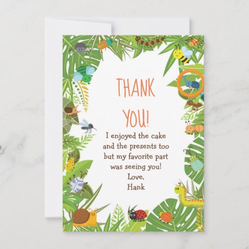 Bug Insect Thank You Cards