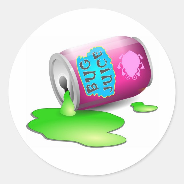 Bug Juice Classic Round Sticker (Front)