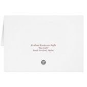 Bug Light, Portland Breakwater Light Card (Back Horizontal)