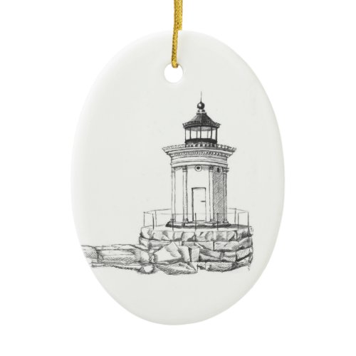 Bug Light Sketch Ceramic Ornament