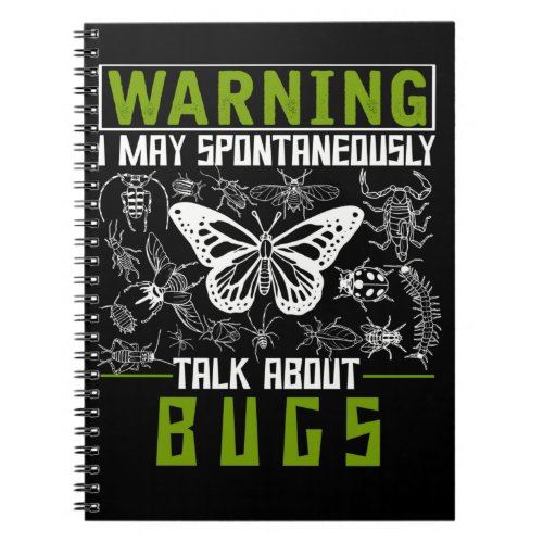 Bug Lover Funny Insects Entomologist Funny Science Notebook