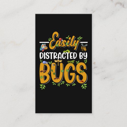 Bug Lover Insects Boys Girls Funny Science Business Card