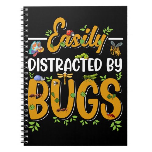 Bug Lover Insects Boys Girls Funny Science Notebook