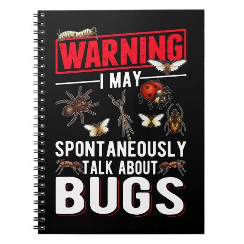 Bug Lover Insects Entomologist Funny Science Notebook