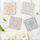 Bug Mandala Nordic Colors Art Coaster Set<br><div class="desc">This set of nature inspired coasters feature a different bug mandala print on each coaster square. Intricate drawings of bumble bees, grasshoppers, monarch butterflies, and beetles will decorate your space and act as tiny pieces of original, functional, art. Available in multiple color palletes to match your own home decor, these...</div>