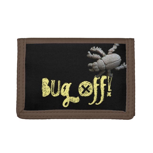 Bug Off! Beetle Trifold Wallet (Front)