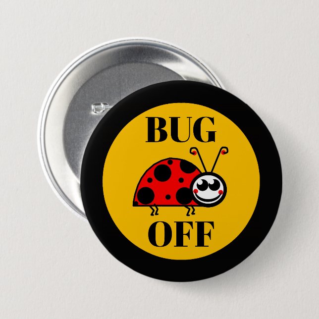 Bug Off Fridge Button (Front & Back)