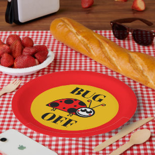 Bug Off Paper Plate