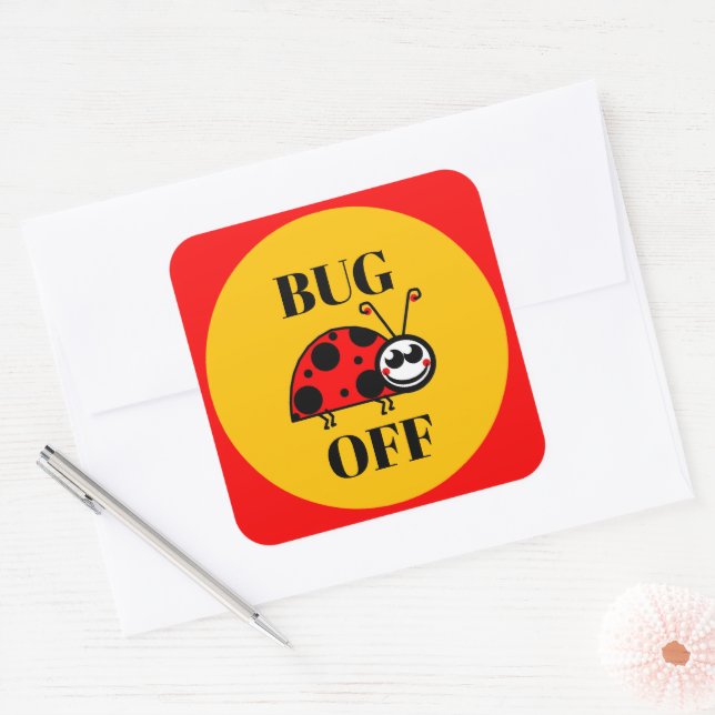 Bug Off Sticker (Envelope)