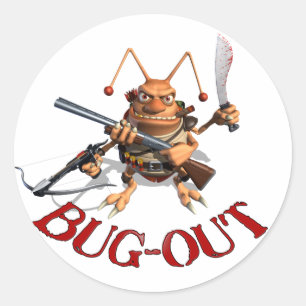 Bug-Out Classic Round Sticker