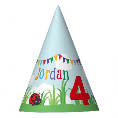 Bug Party Birthday Cute Colorful  Party Hat