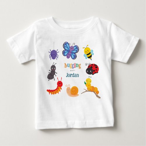 Bug Party Cute Colorful   Baby T_Shirt