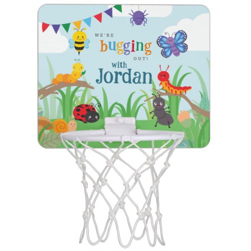 Bug Party Cute Colorful   Mini Basketball Hoop