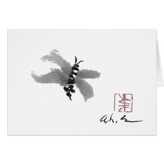 Bug, Sumi-e by Andrea Erickson Cards (Front Horizontal)