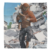 Bugbear Hero Child Rescue Fantasy Art Bandana