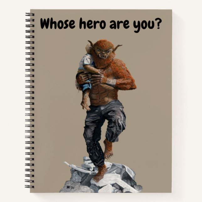 Bugbear Hero Child Rescue Fantasy Art Notebook (Front)