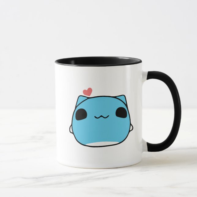 BugCat Capoo cat, Kawaii Comic Cat love Mug (Right)