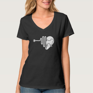 Bugg Dog Paw Heartbeat Pet Owner Veterinarian T-Shirt