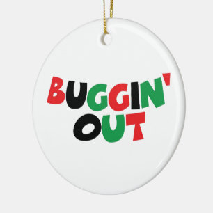 Buggin' Out Ceramic Ornament