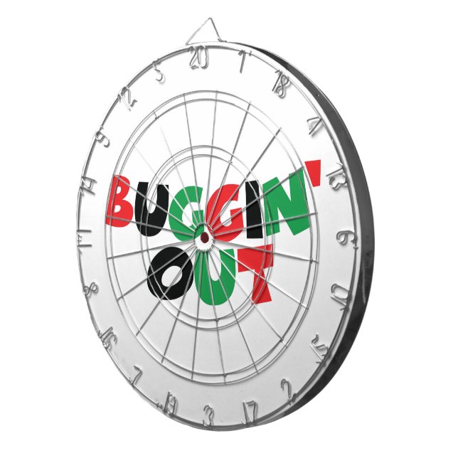 Buggin' Out Dartboard With Darts (Front Right)