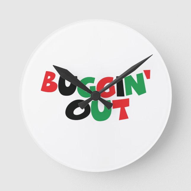 Buggin' Out Round Clock (Front)