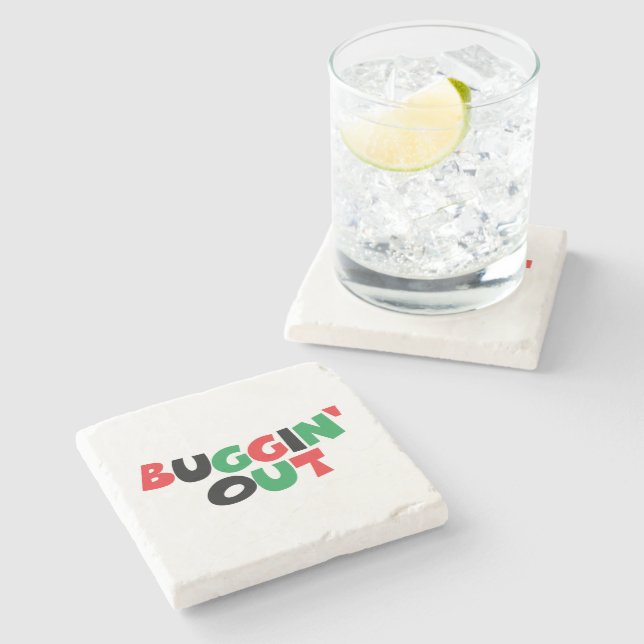 Buggin' Out Stone Coaster (Side)