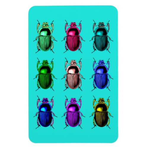 Bugging Out Colorful Beetle Bugs Magnet