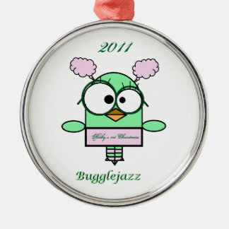 Bugglejazz  Baby's 1st Christmas 2011 Metal Ornament