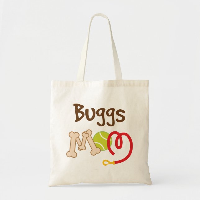 Buggs Dog Breed Mom Gift Tote Bag (Front)
