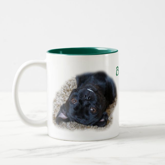 Buggs dogs Mug-customize Two-Tone Coffee Mug (Left)