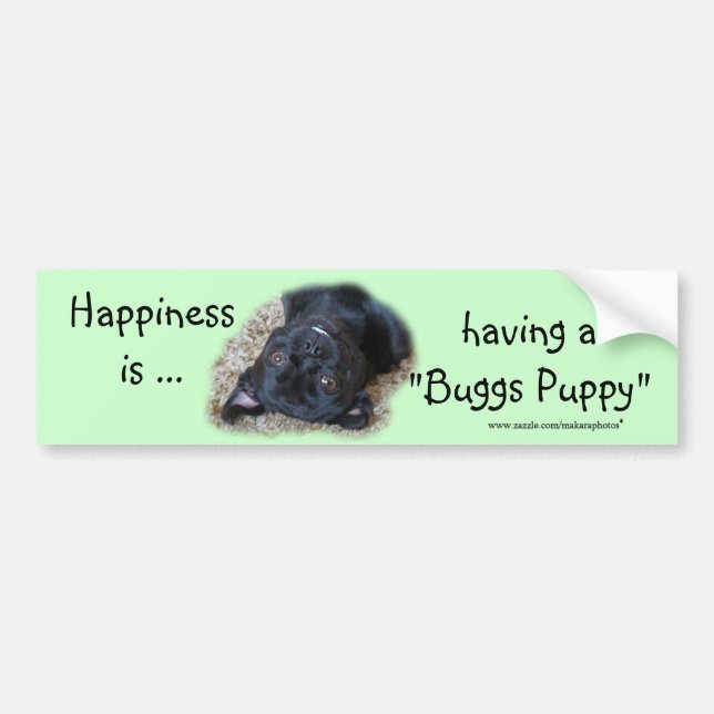 "Buggs Puppy Bumpersticker- customize Bumper Sticker (Front)
