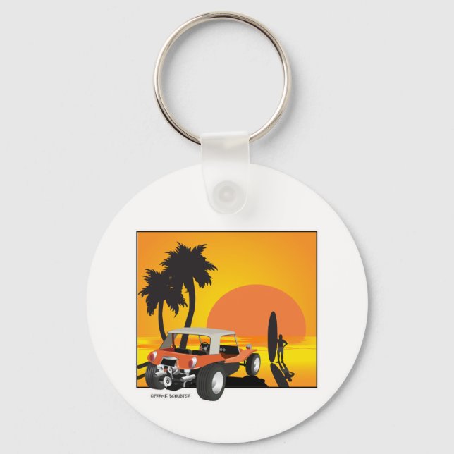 Buggy and Surfer Keychain (Front)