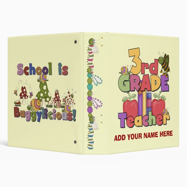 Buggylicious 3rd Grade Teacher Binder (Background)
