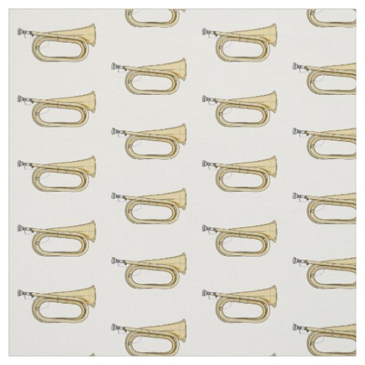 Bugle cartoon illustration fabric
