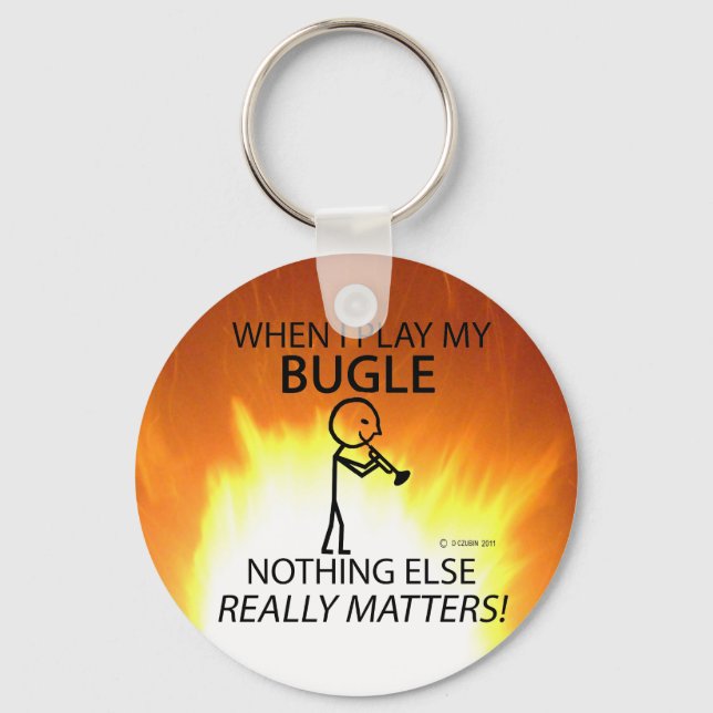 Bugle Nothing Else Matters Keychain (Front)