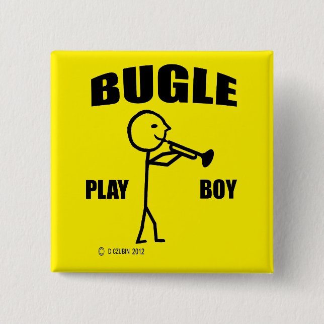 Bugle Play Boy Button (Front)